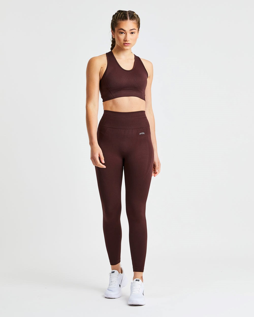 AYBL Balance V2 Seamless Leggings Schokolade Braun | 70564-IQGJ