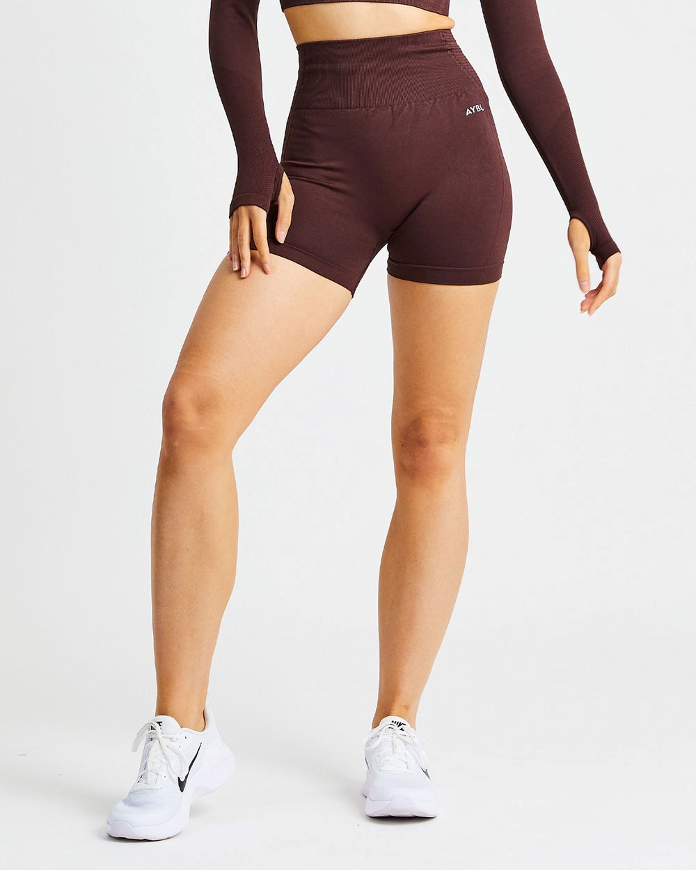 AYBL Balance V2 Seamless Shorts Schokolade Braun | 73695-YXQS