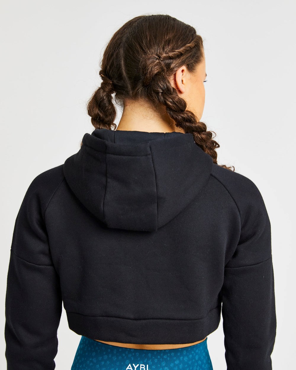 AYBL Beyond Crop Zip Hoodie Schwarz | 96820-ZSJN