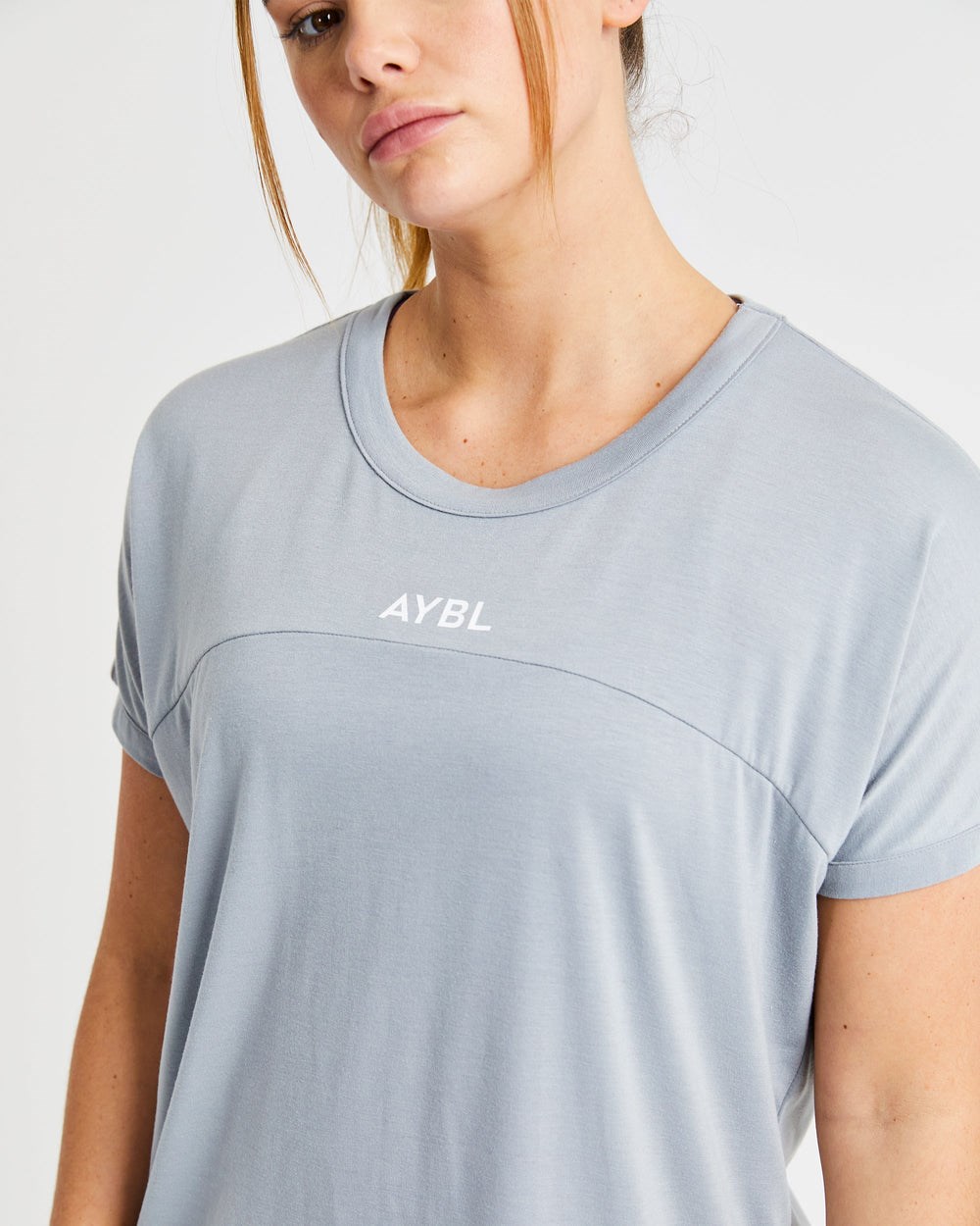 AYBL Boxy T Shirt Grau | 01623-VWGN