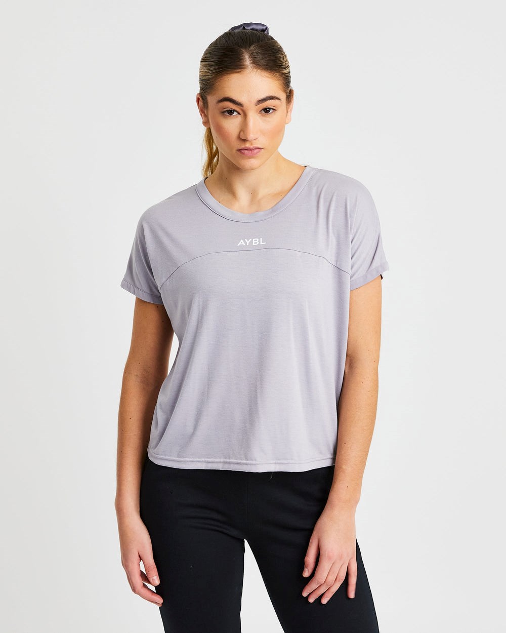 AYBL Boxy T Shirt Soft Lilac | 91260-QKMW