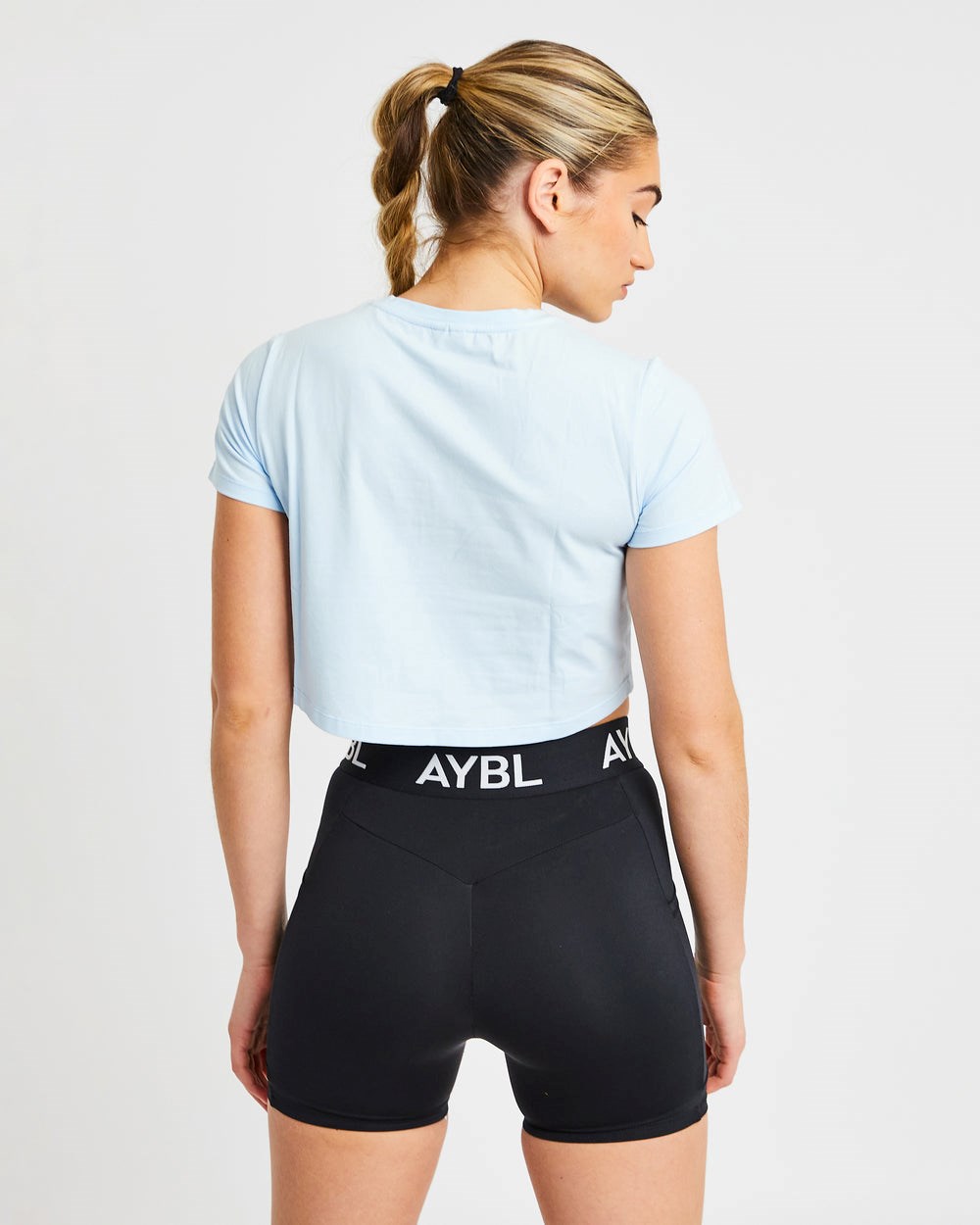 AYBL Crop T Shirt Blau | 15293-JSKD