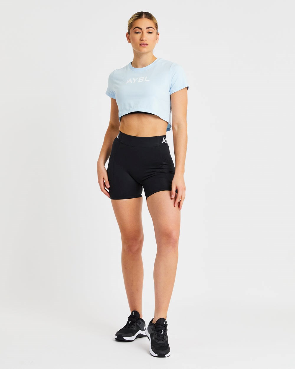 AYBL Crop T Shirt Blau | 15293-JSKD