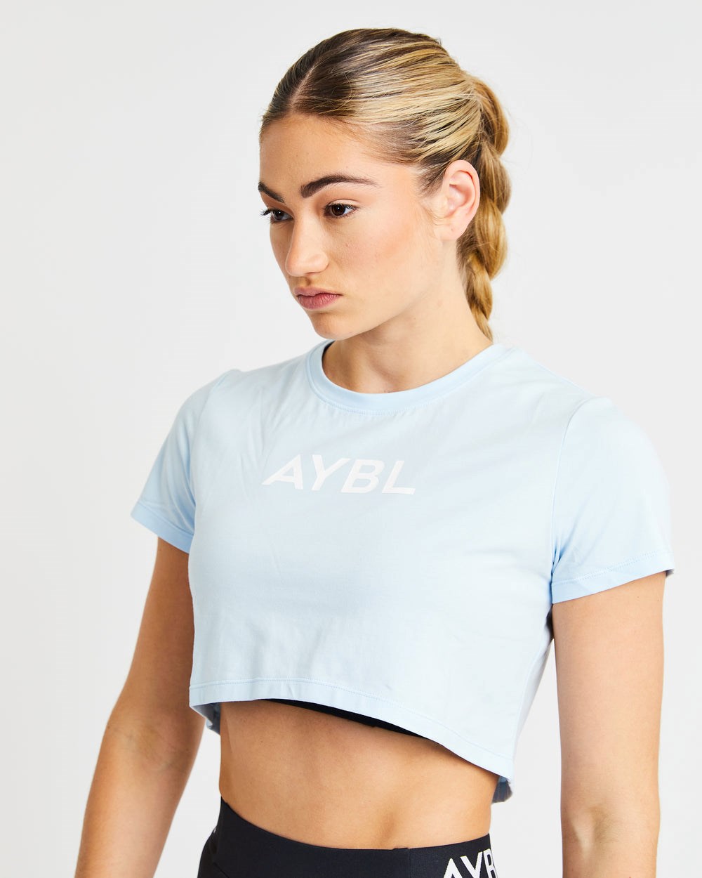 AYBL Crop T Shirt Blau | 15293-JSKD