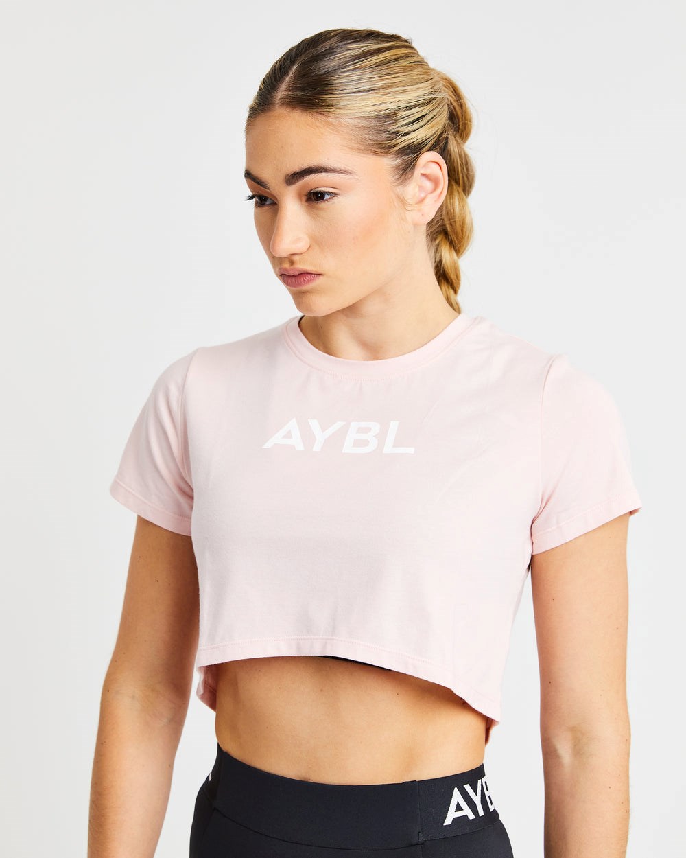 AYBL Crop T Shirt Rosa | 57612-PSKO