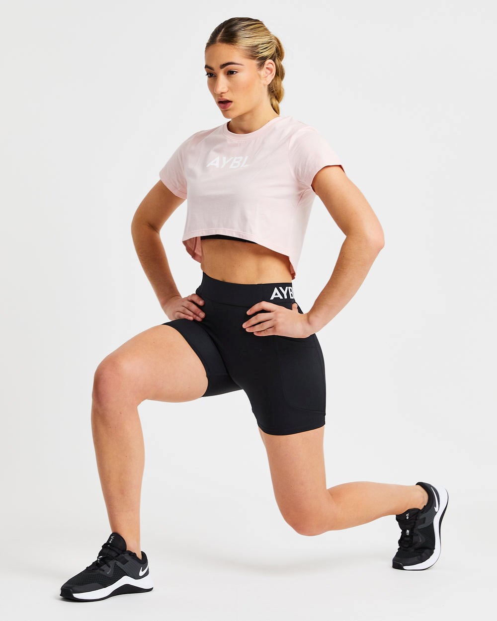 AYBL Crop T Shirt Rosa | 57612-PSKO