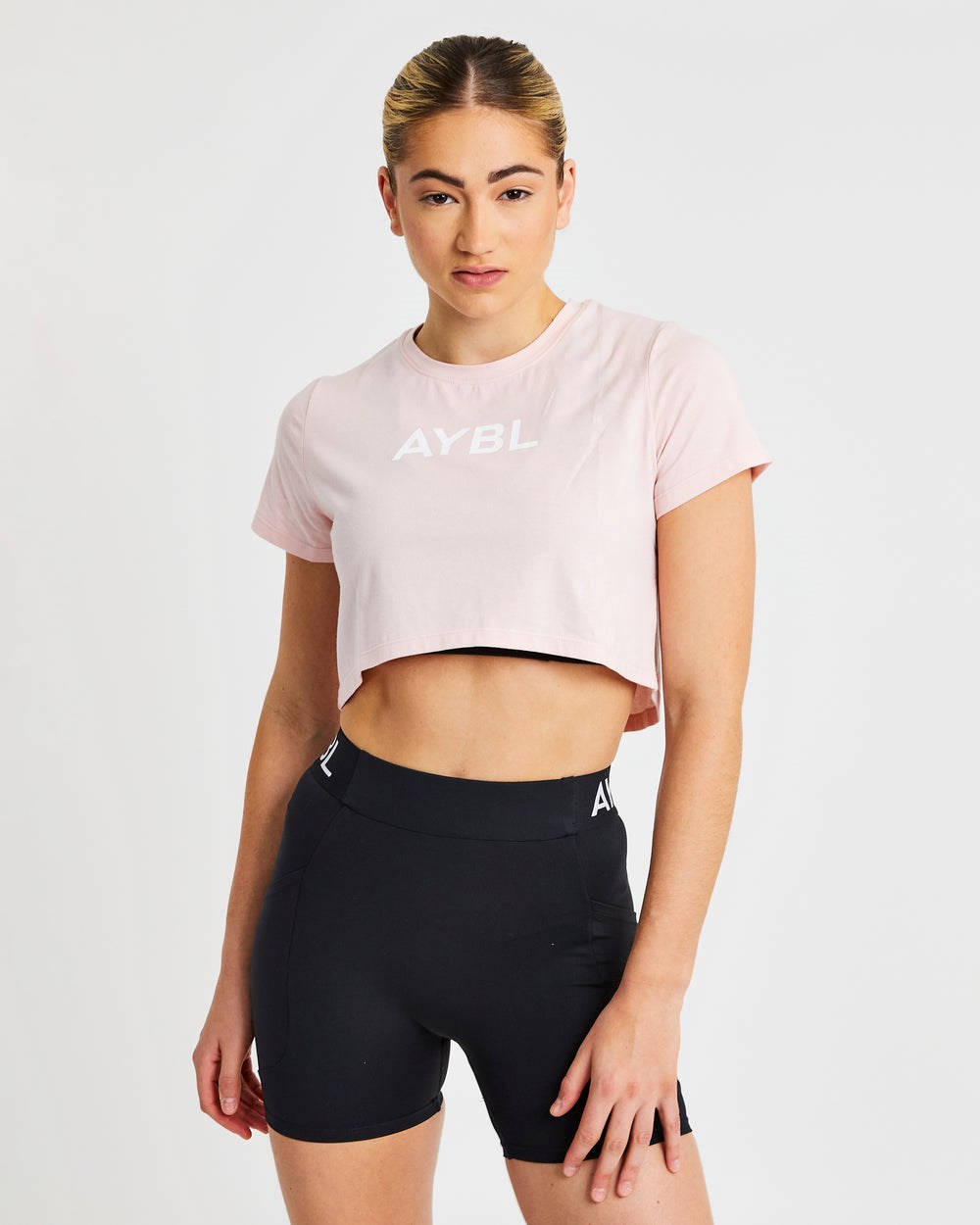 AYBL Crop T Shirt Rosa | 57612-PSKO