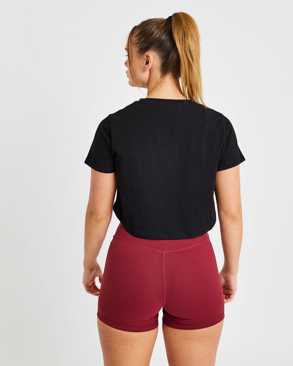 AYBL Crop T Shirt Schwarz | 04953-CTYG