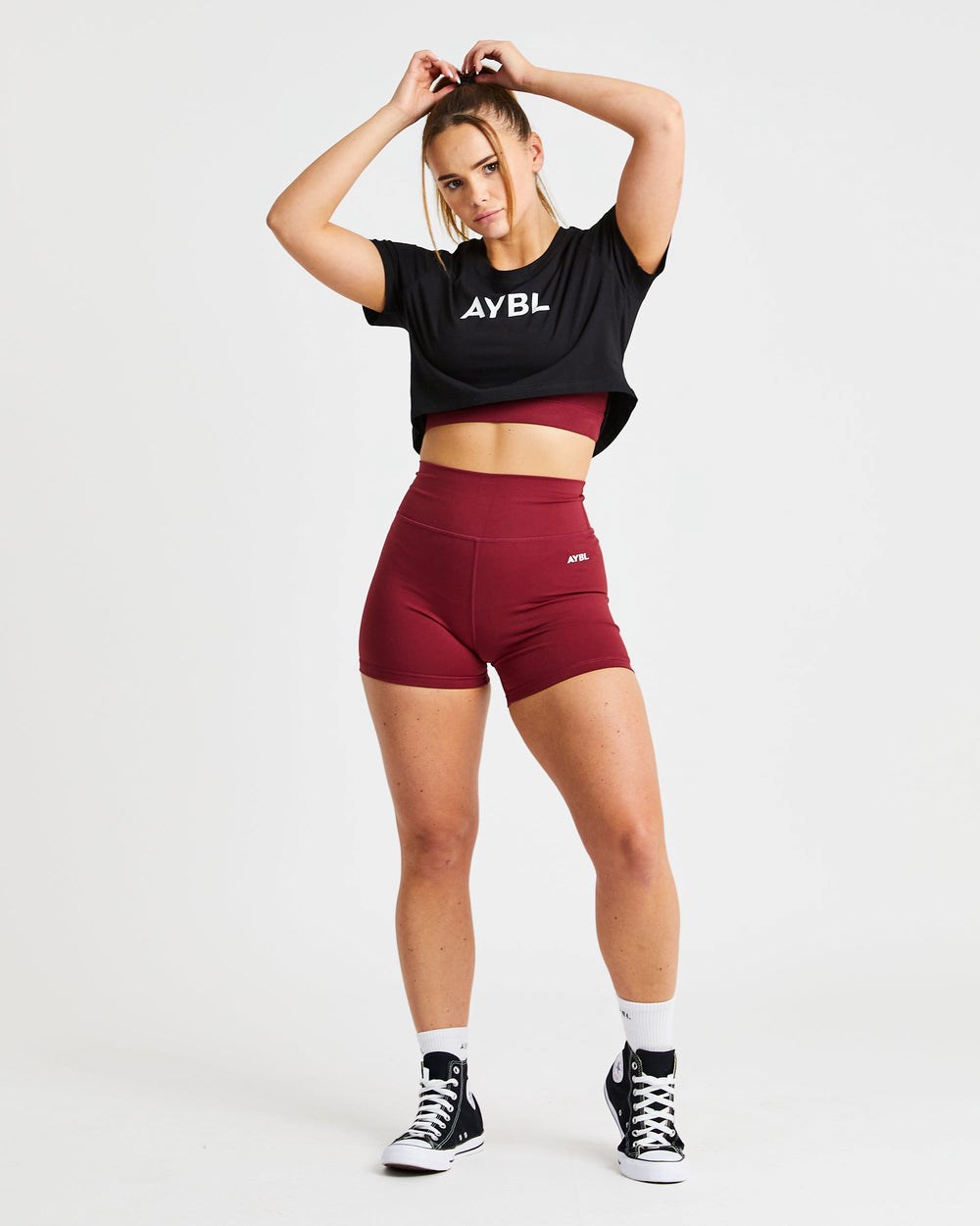 AYBL Crop T Shirt Schwarz | 04953-CTYG