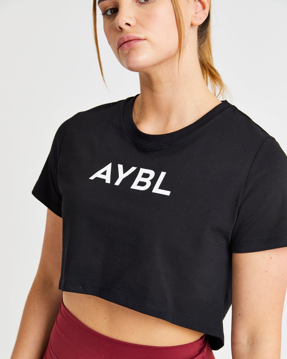 AYBL Crop T Shirt Schwarz | 04953-CTYG