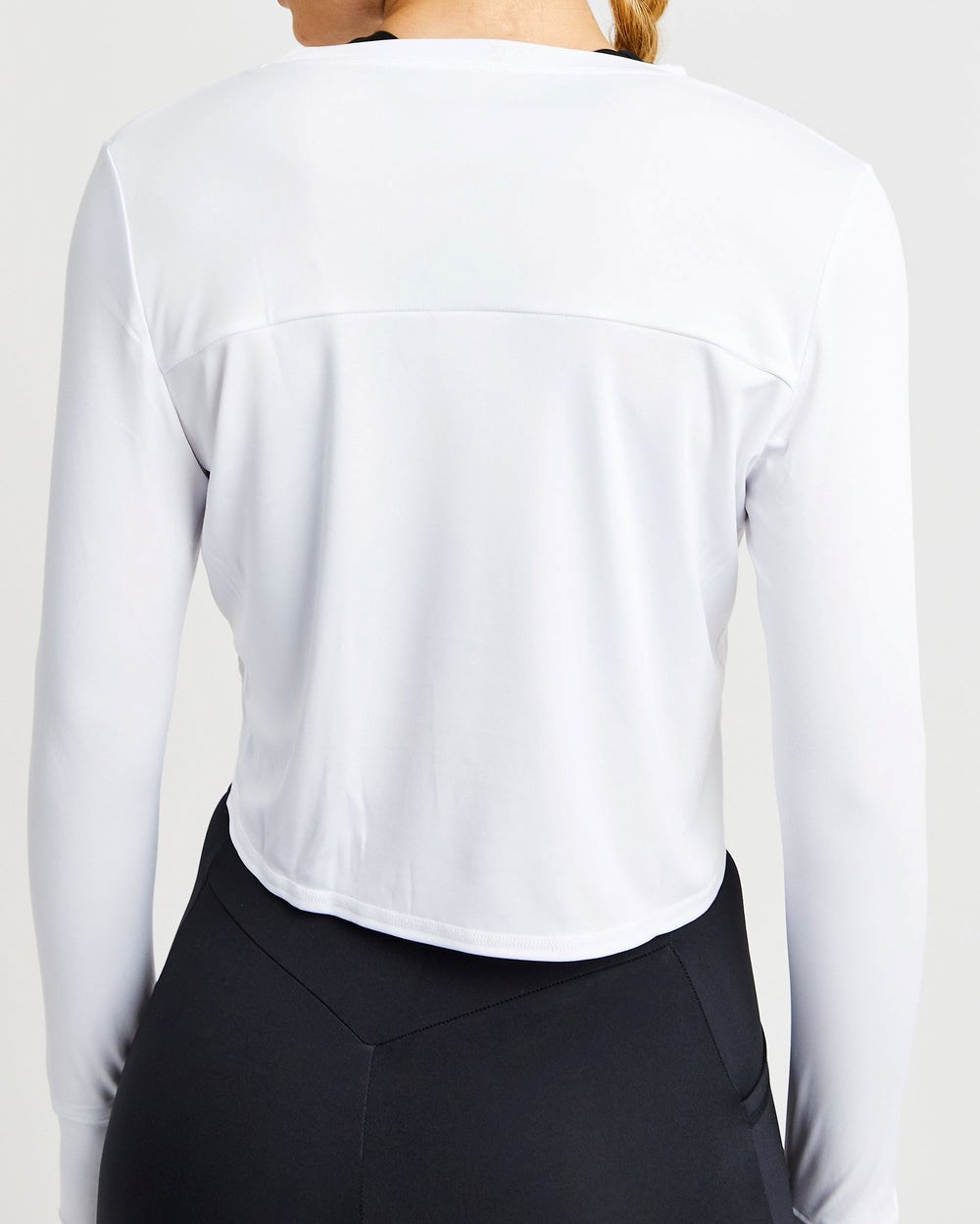 AYBL Define Long Sleeve Crop T Weiß | 71526-WIXR