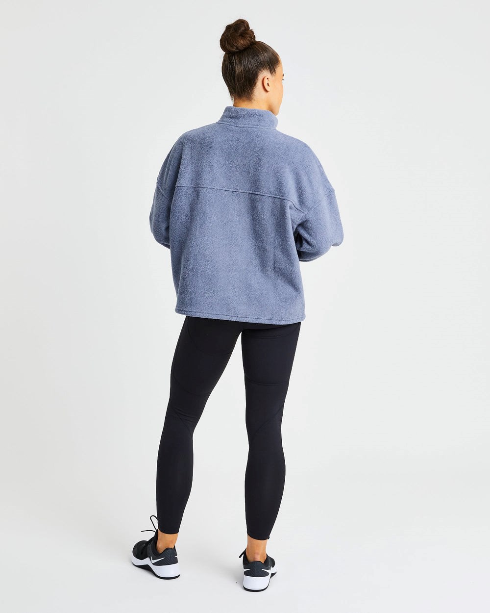 AYBL Effortless Oversized Fleece Blau | 82306-QBGZ