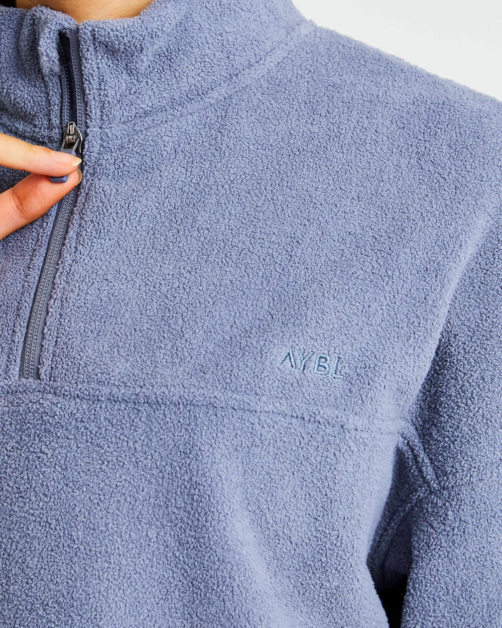 AYBL Effortless Oversized Fleece Blau | 82306-QBGZ