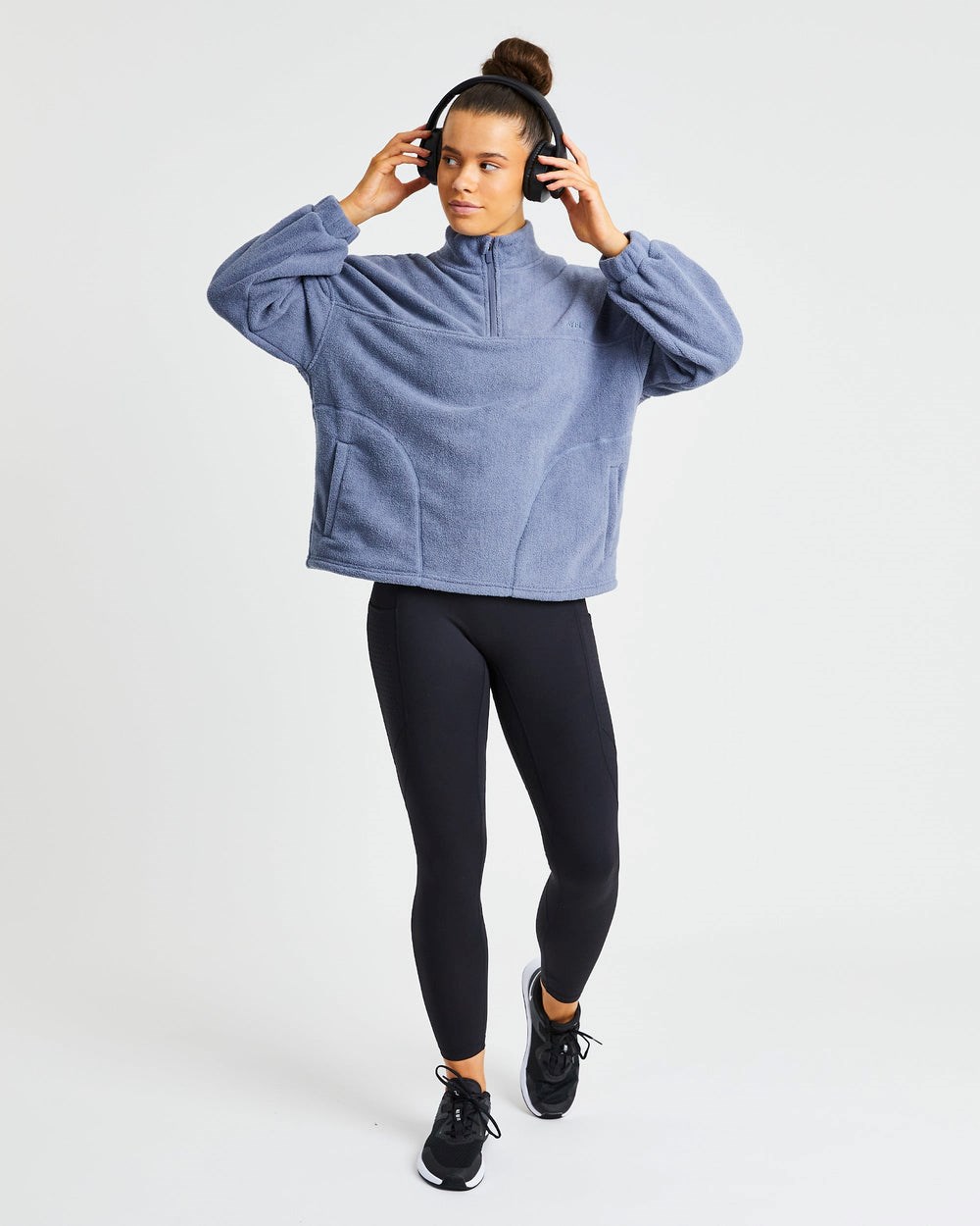 AYBL Effortless Oversized Fleece Blau | 82306-QBGZ