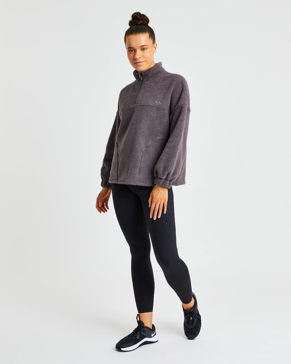 AYBL Effortless Oversized Fleece Charcoal | 48769-SWIK