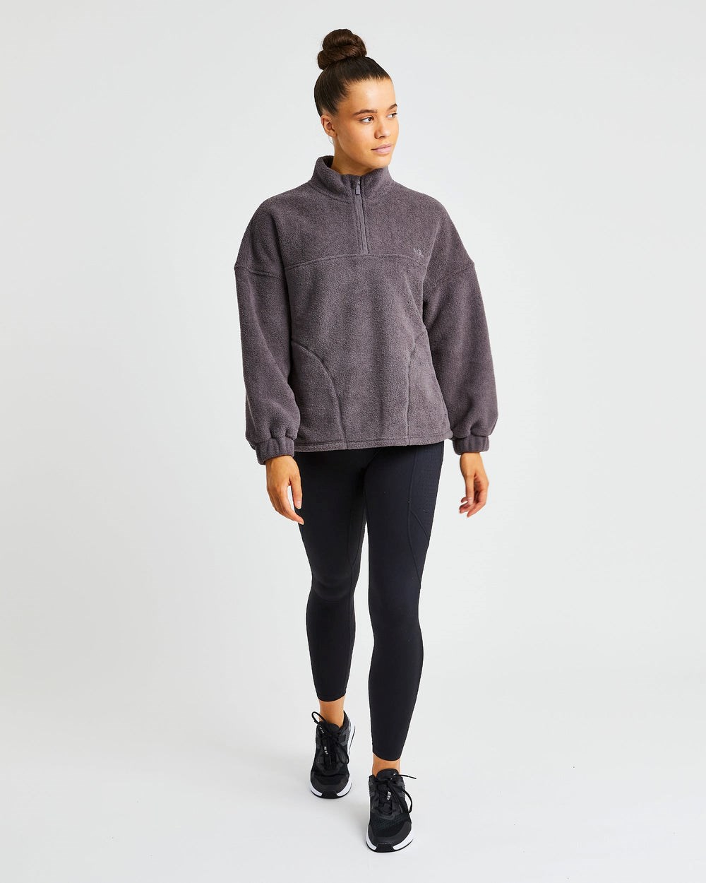 AYBL Effortless Oversized Fleece Charcoal | 48769-SWIK