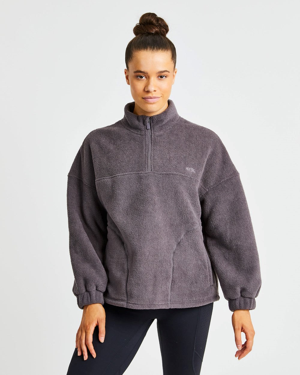 AYBL Effortless Oversized Fleece Charcoal | 48769-SWIK