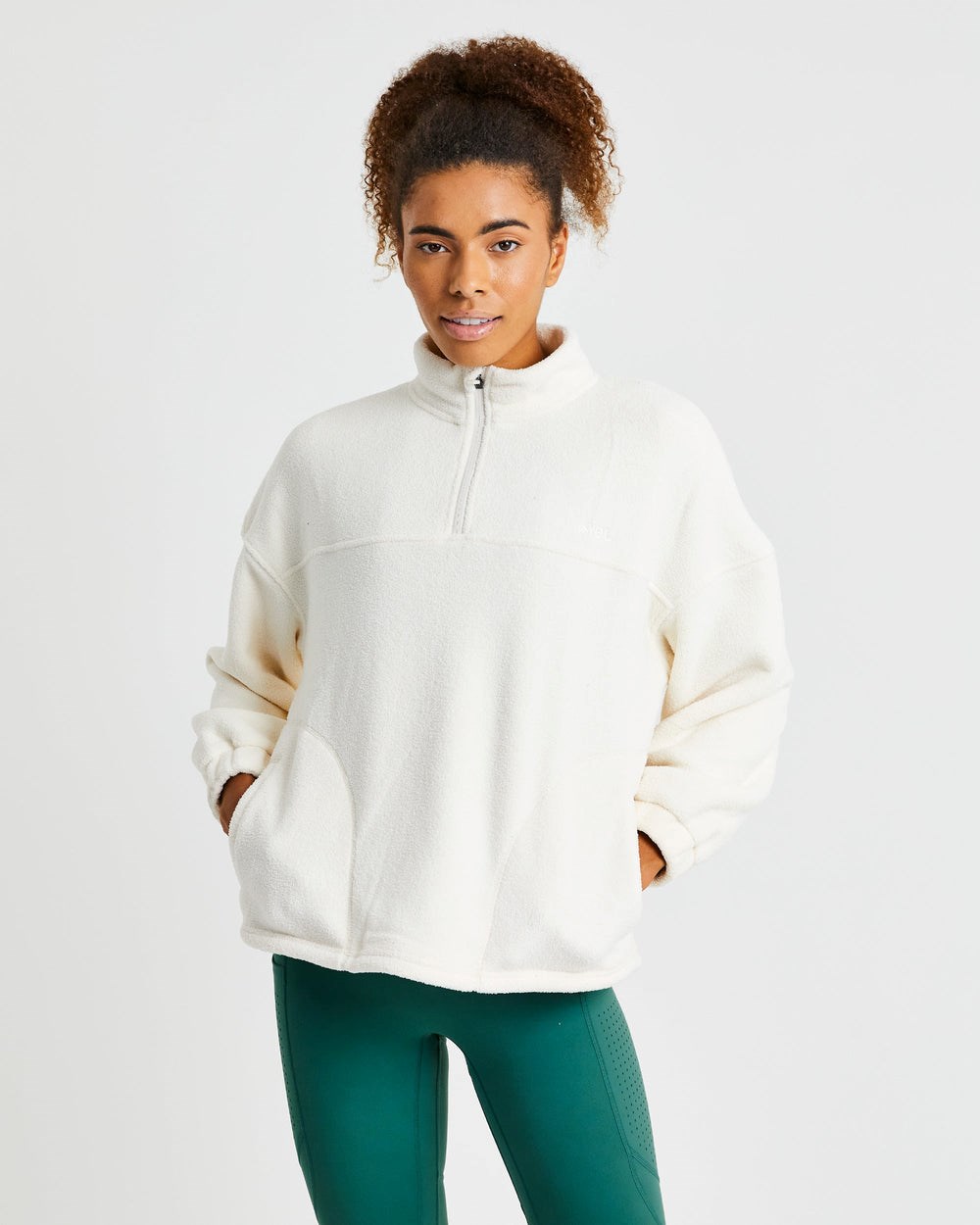 AYBL Effortless Oversized Fleece Weiß | 86352-PISV