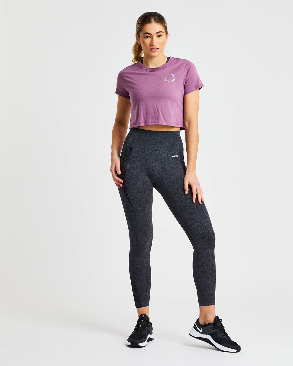 AYBL Element Crop Top Lila | 91823-JQHX