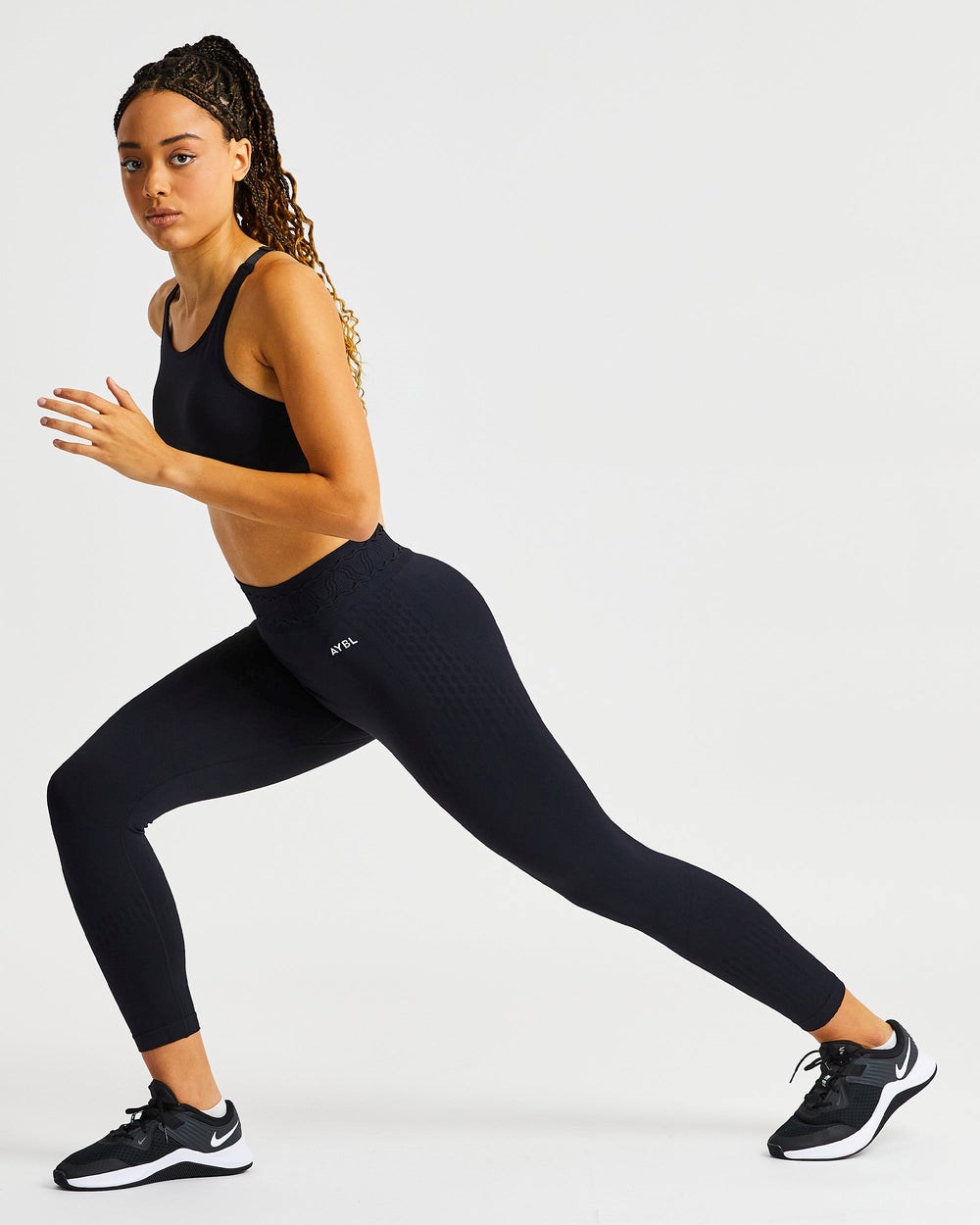 AYBL Elevate Seamless Leggings Schwarz | 37451-MDSZ