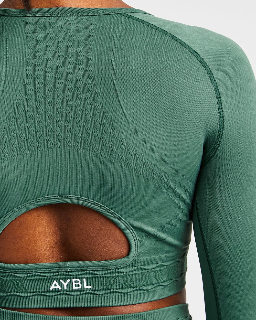 AYBL Elevate Seamless Long Sleeve Crop Top Grün | 86203-VODW