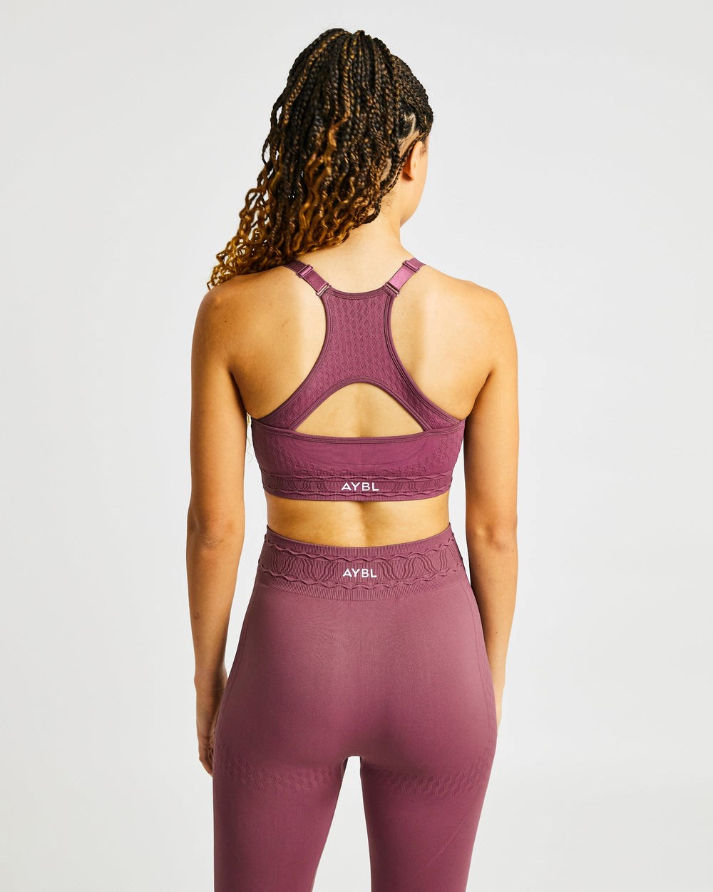 AYBL Elevate Seamless Sports Bra Rosa | 07253-KYPE