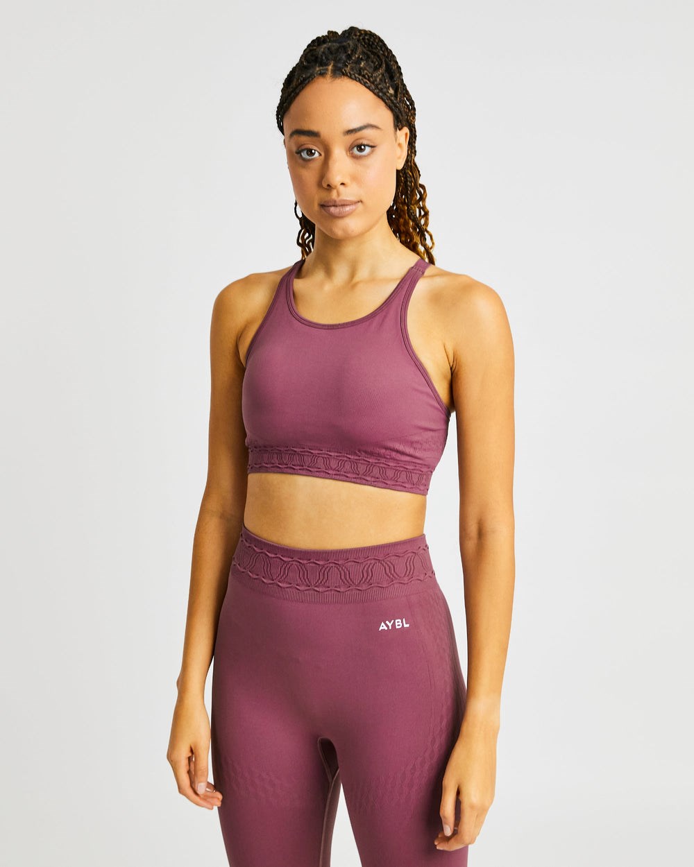 AYBL Elevate Seamless Sports Bra Rosa | 07253-KYPE