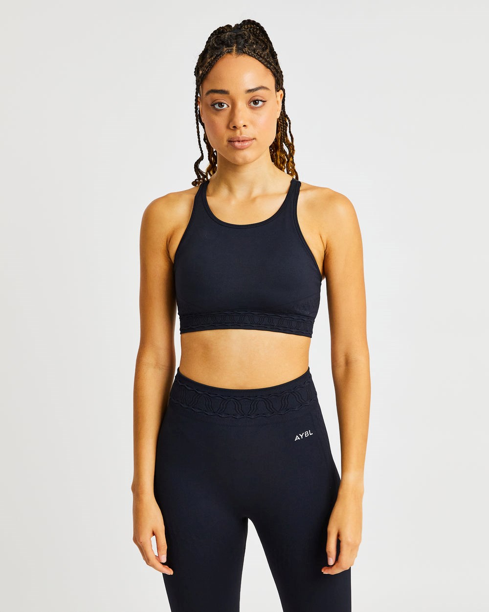 AYBL Elevate Seamless Sports Bra Schwarz | 07231-VMGD