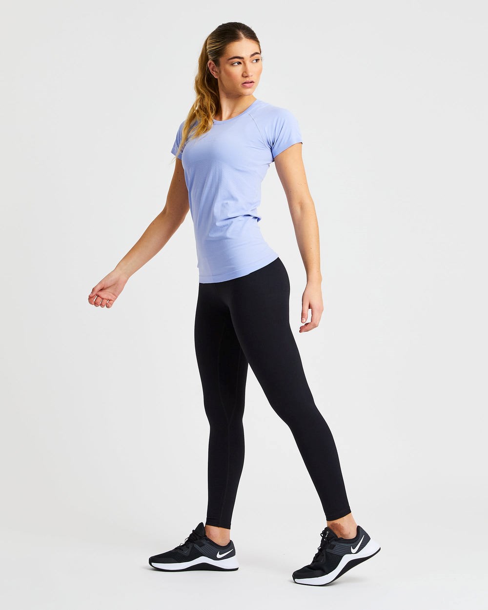 AYBL Embrace Seamless T Shirt Blau | 63754-XWDM