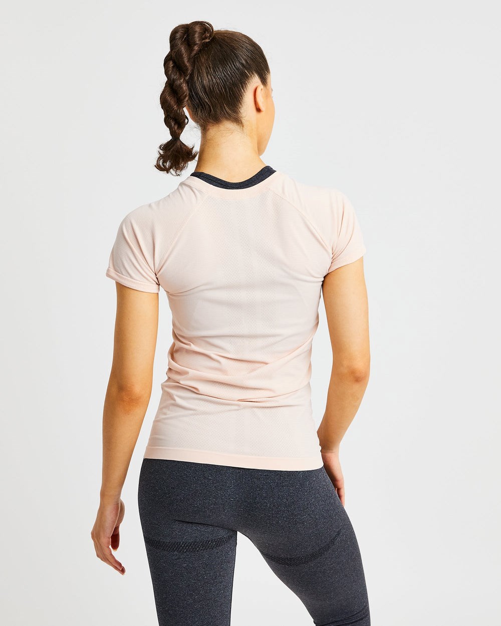 AYBL Embrace Seamless T Shirt Soft Peach | 63542-YKCJ