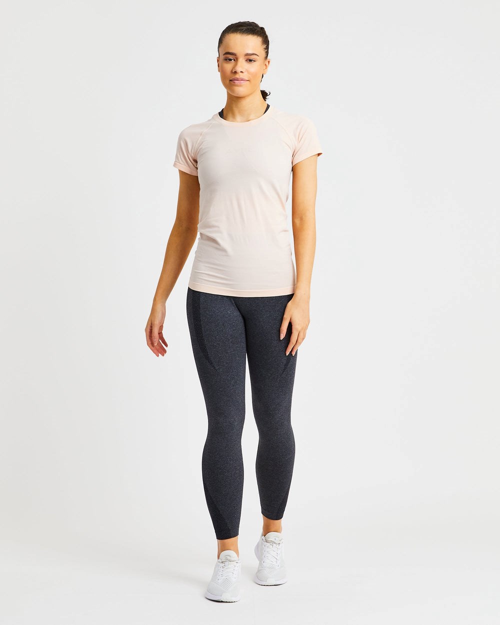 AYBL Embrace Seamless T Shirt Soft Peach | 63542-YKCJ