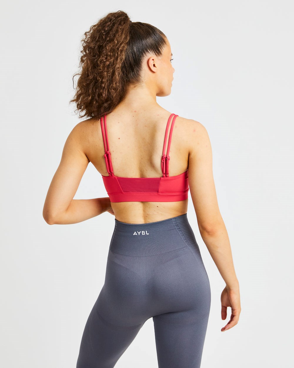 AYBL Essential Bandeau Sports Bra Rosa | 65029-ENXC