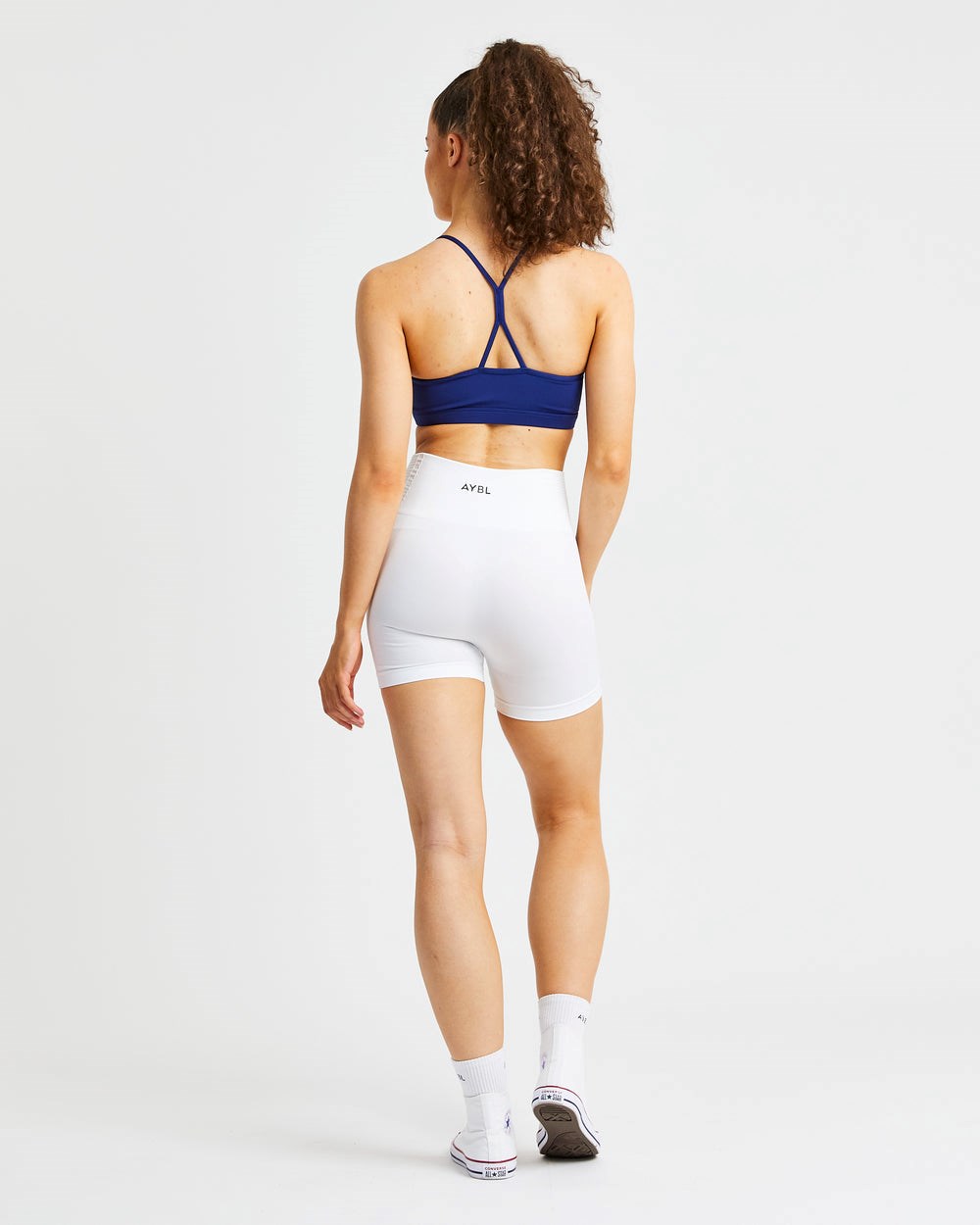 AYBL Essential Ruched Sports Bra Navy | 42639-XNYV