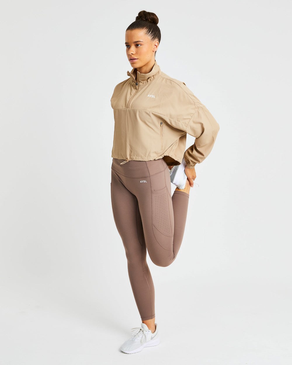 AYBL Everyday 1/2 Zip Pullover Nude | 50984-STBQ