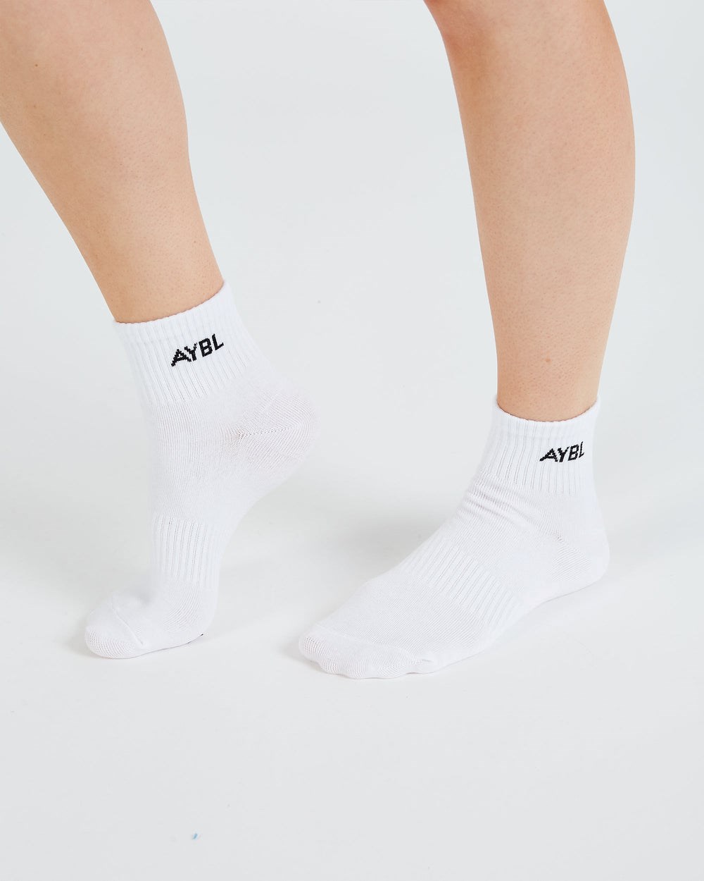 AYBL Everyday Ankle Socks (3 Pack) Weiß | 69250-HVIY