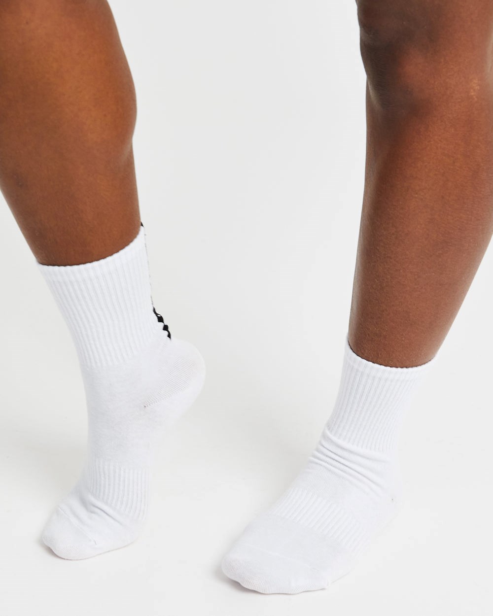 AYBL Everyday Back Stripe Crew Socks (3 Pack) Weiß | 89731-BJUK