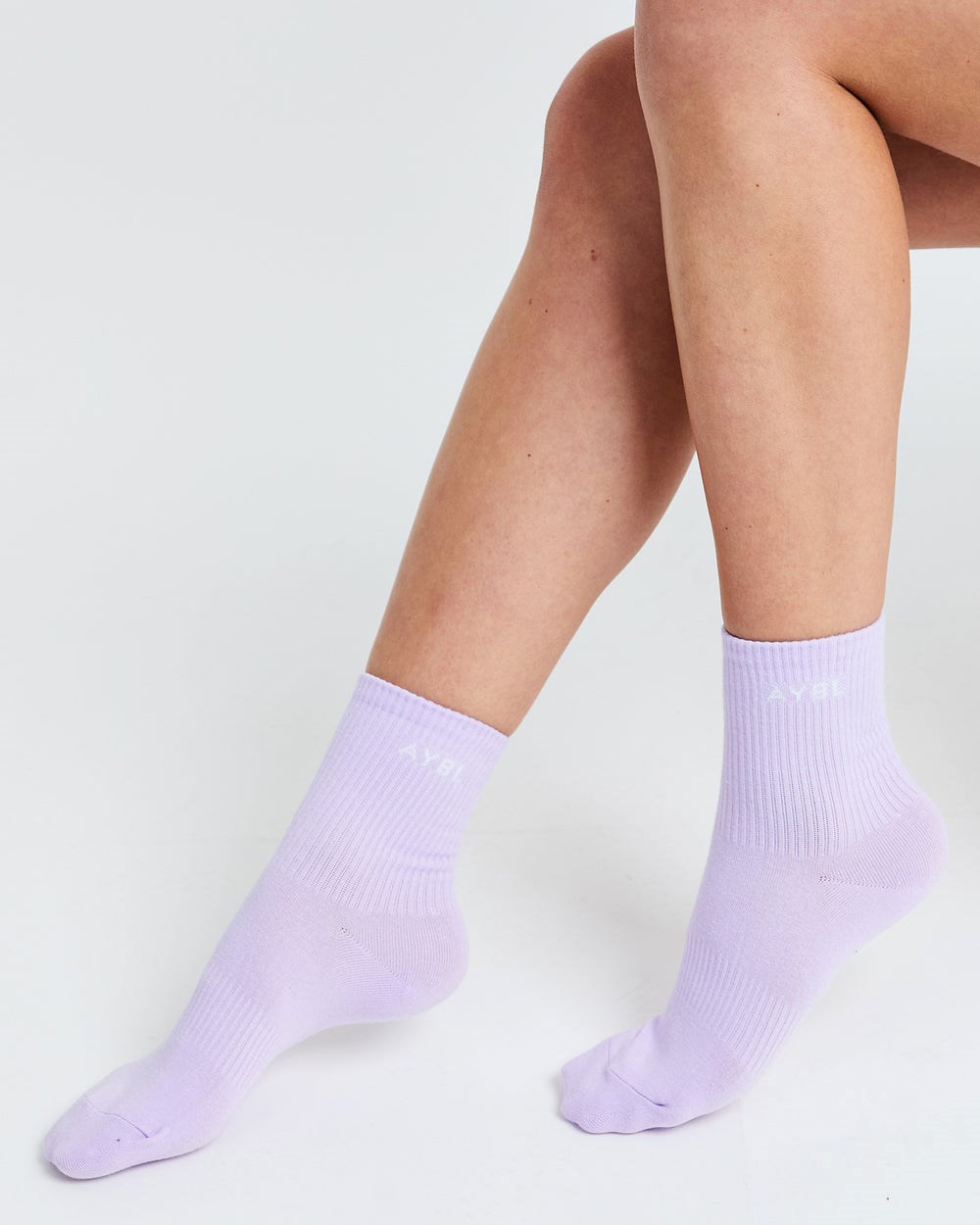 AYBL Everyday Crew Socks (3 Pack) Lila | 12409-LTCE