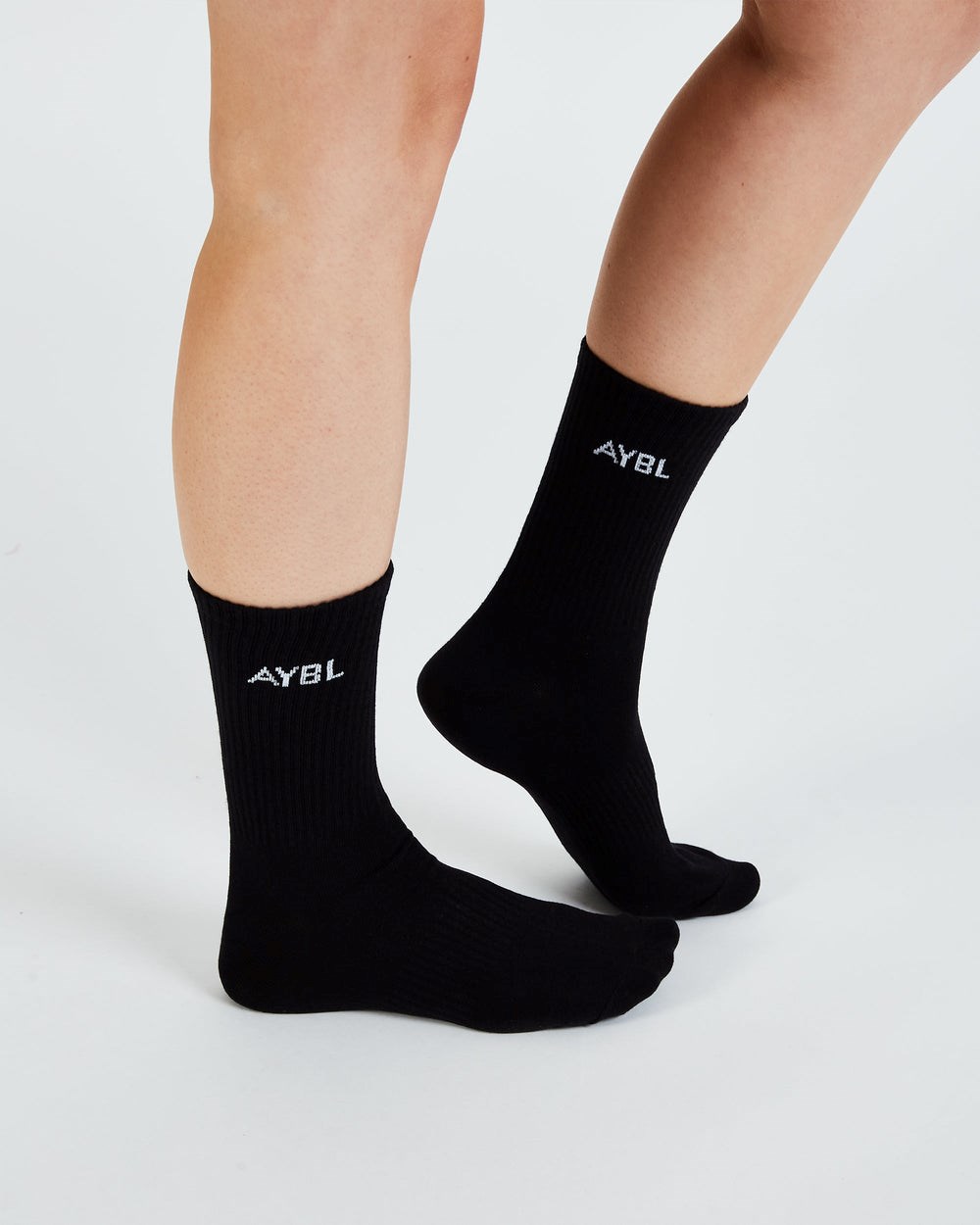 AYBL Everyday Crew Socks (3 Pack) Schwarz | 93572-UGLZ