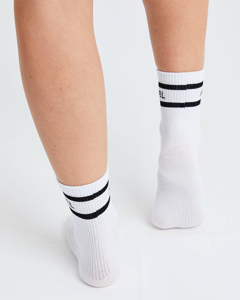 AYBL Everyday Double Stripe Crew Socks (3 Pack) Weiß | 31982-ODSK