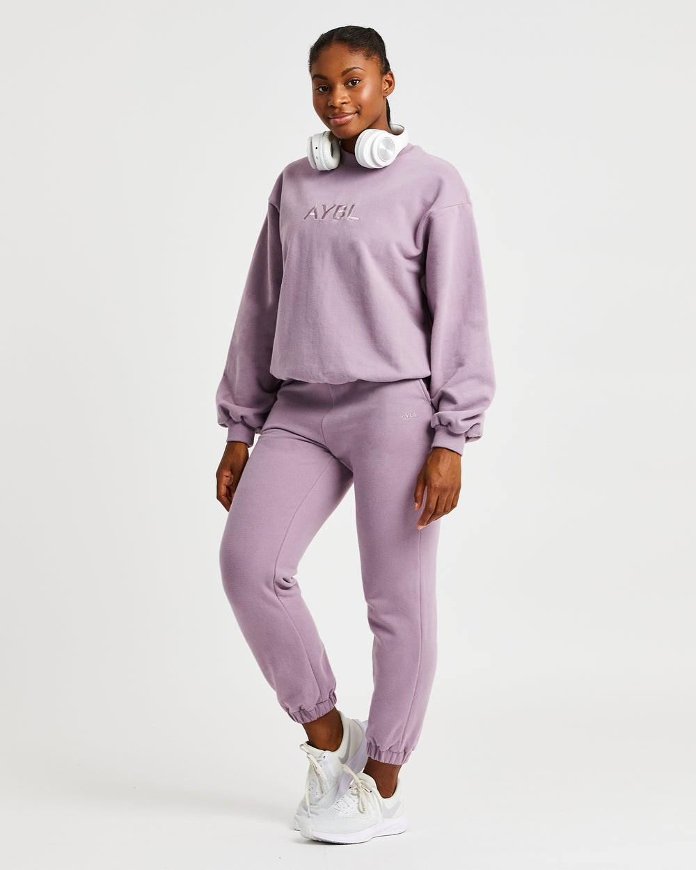 AYBL Everyday Oversized Joggers Muted Mauve | 46193-XOZW