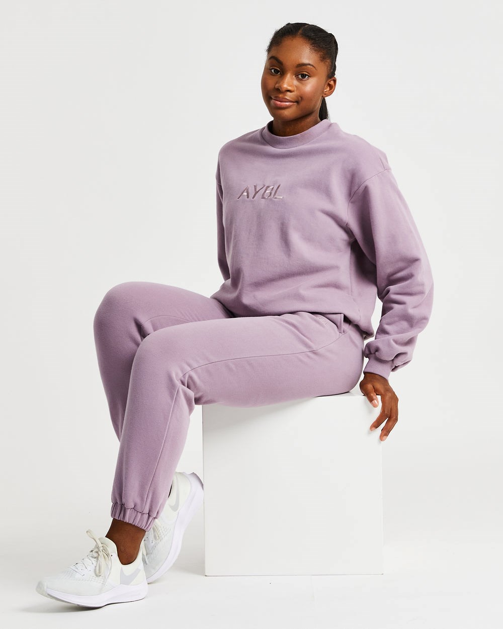 AYBL Everyday Oversized Joggers Muted Mauve | 46193-XOZW