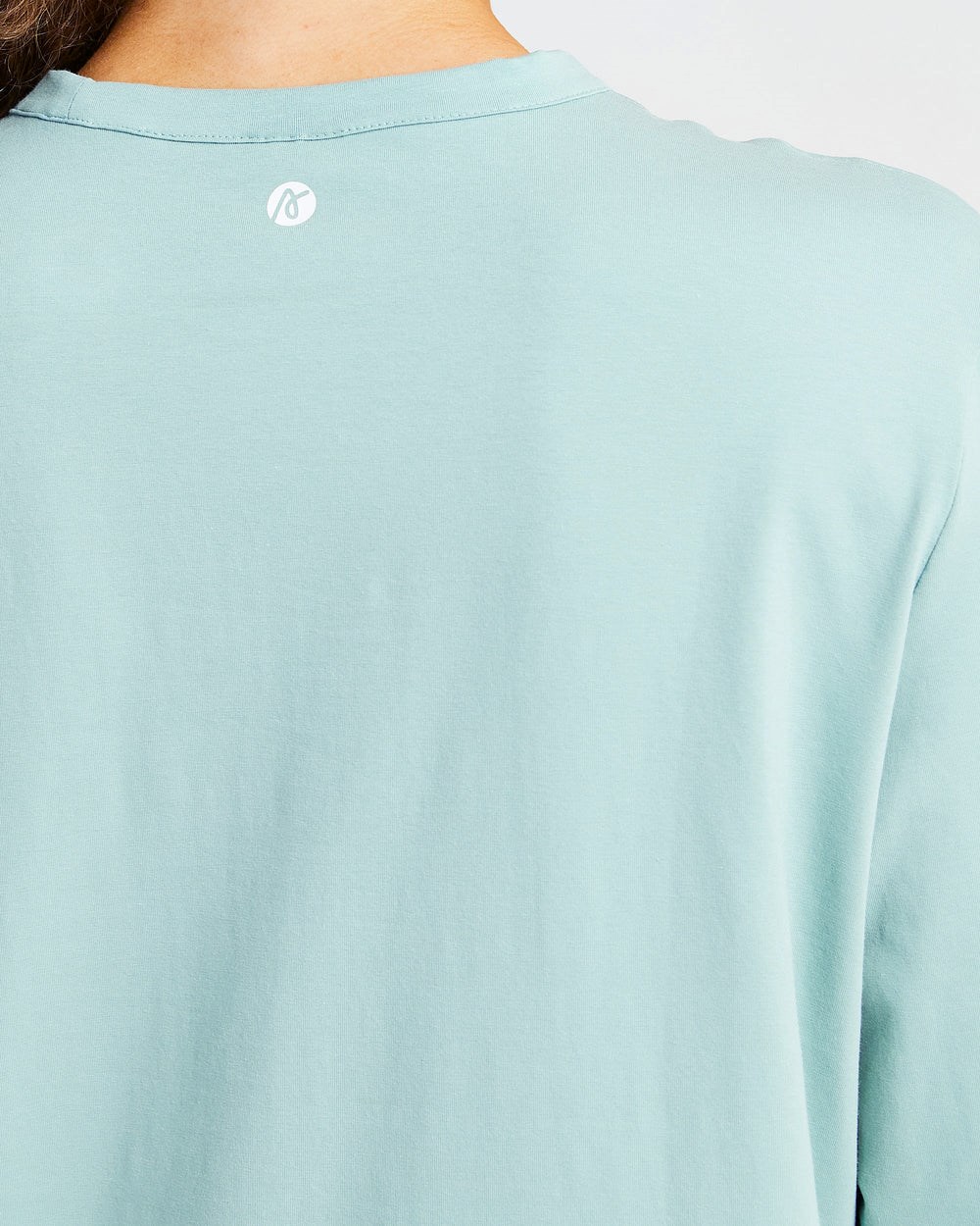 AYBL Everyday Oversized Long Sleeve T Shirt Soft Sage | 24089-DHBS