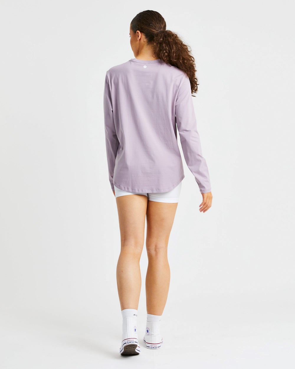 AYBL Everyday Oversized Long Sleeve T Shirt Muted Mauve | 56721-XCZS