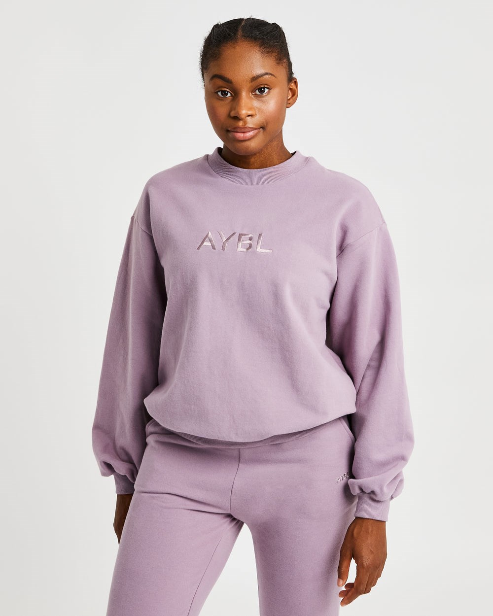 AYBL Everyday Oversized Pullover Muted Mauve | 57931-OFRI