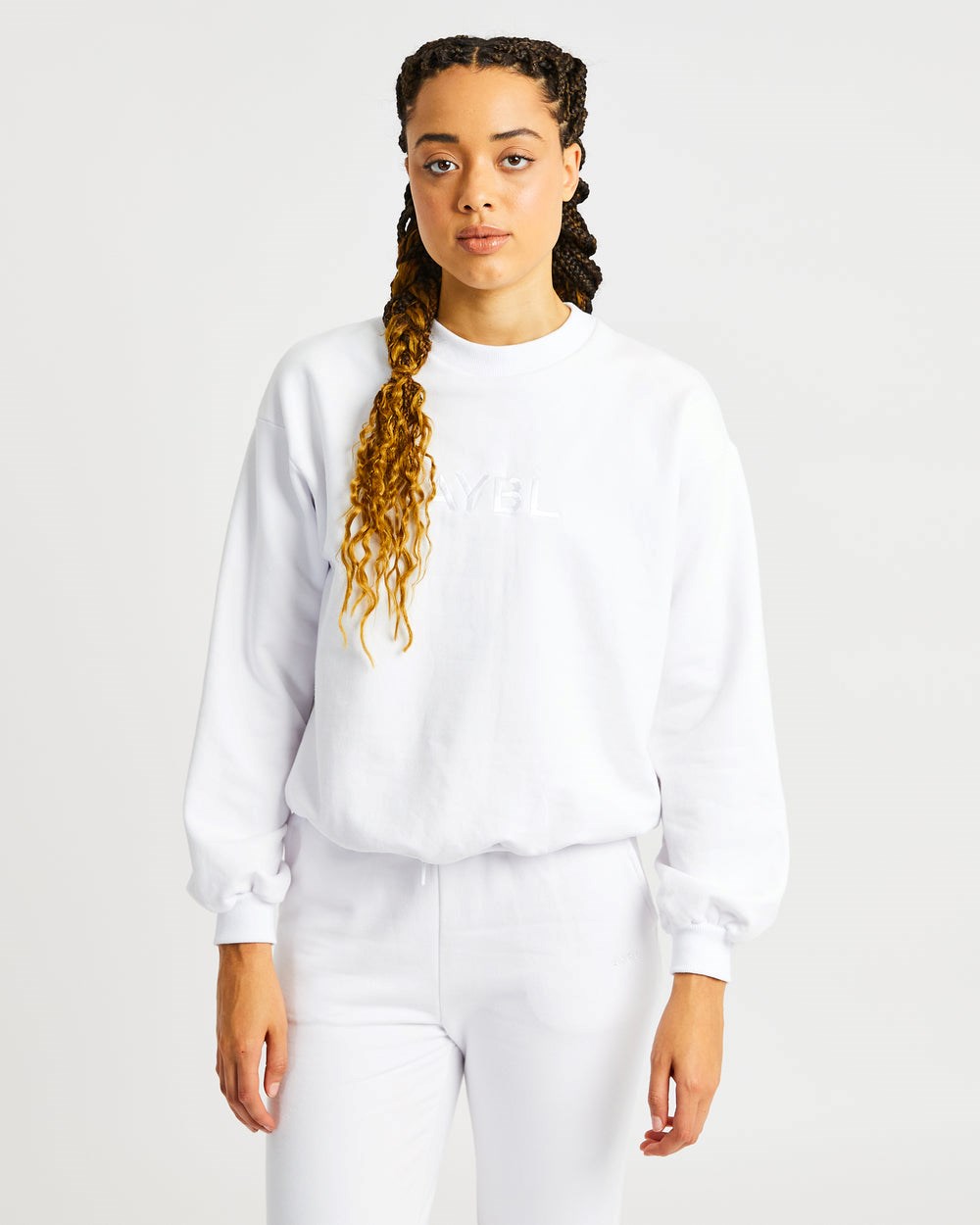 AYBL Everyday Oversized Pullover Weiß | 81576-OXZK