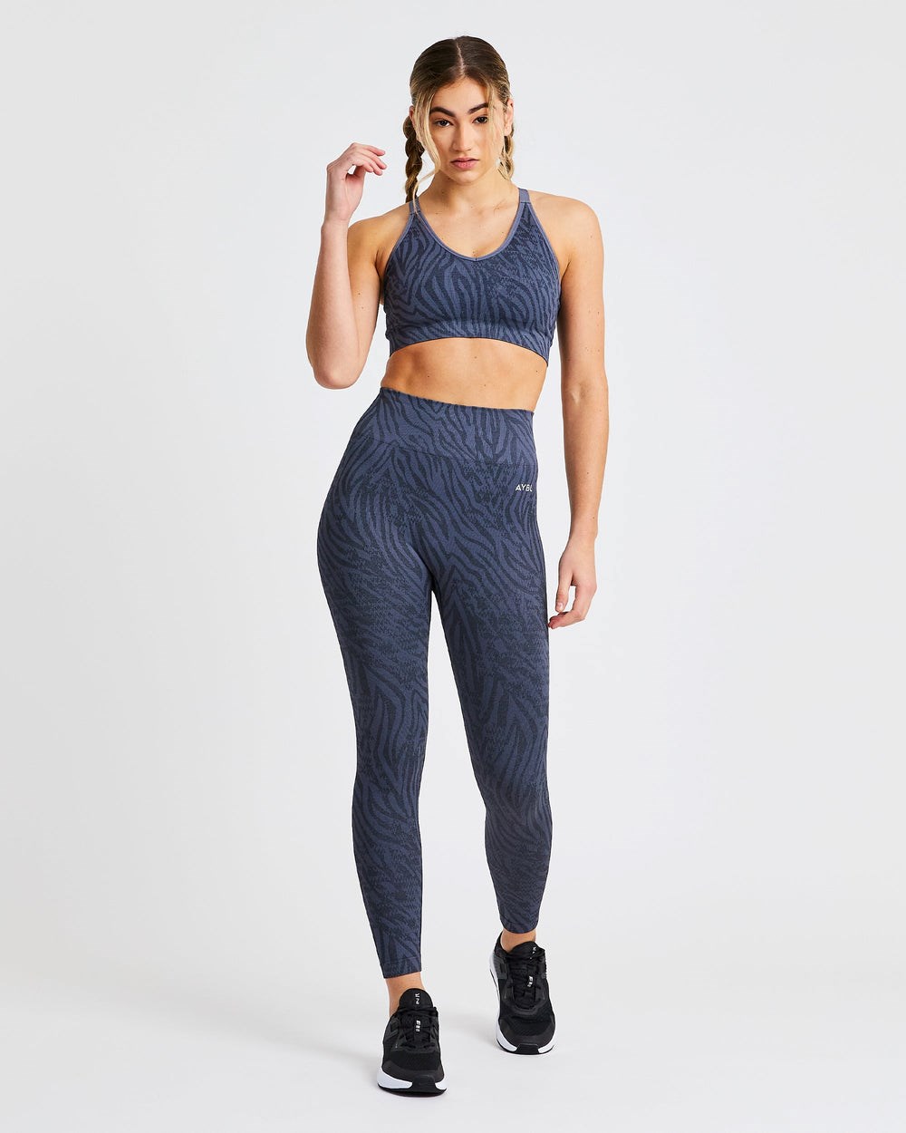 AYBL Evolve Animal Seamless Leggings Blau | 42987-UOMY