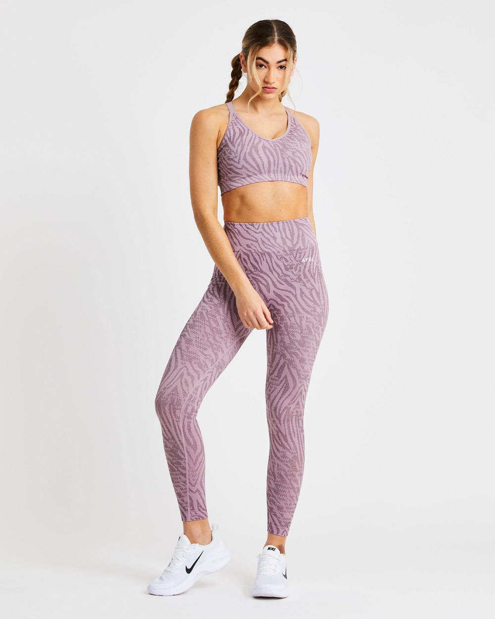 AYBL Evolve Animal Seamless Leggings Mauve Lilac | 35298-GYDO