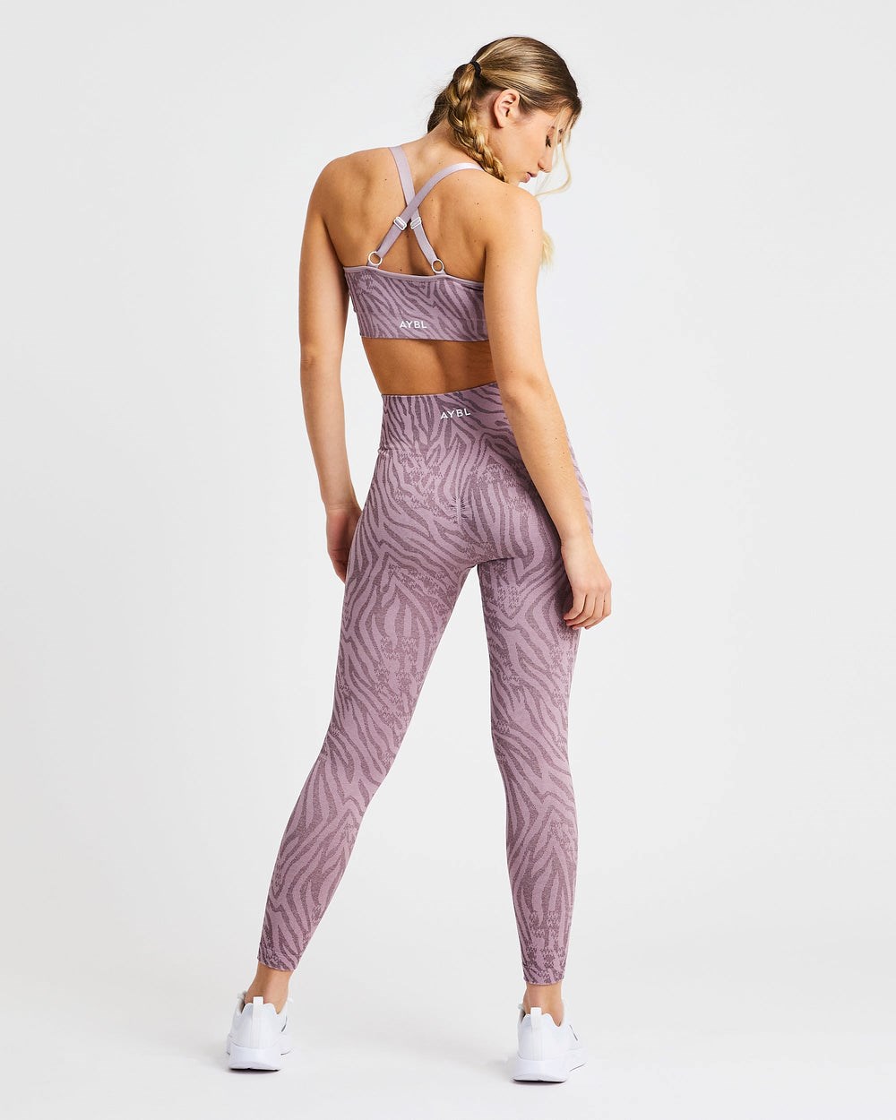 AYBL Evolve Animal Seamless Leggings Mauve Lilac | 35298-GYDO