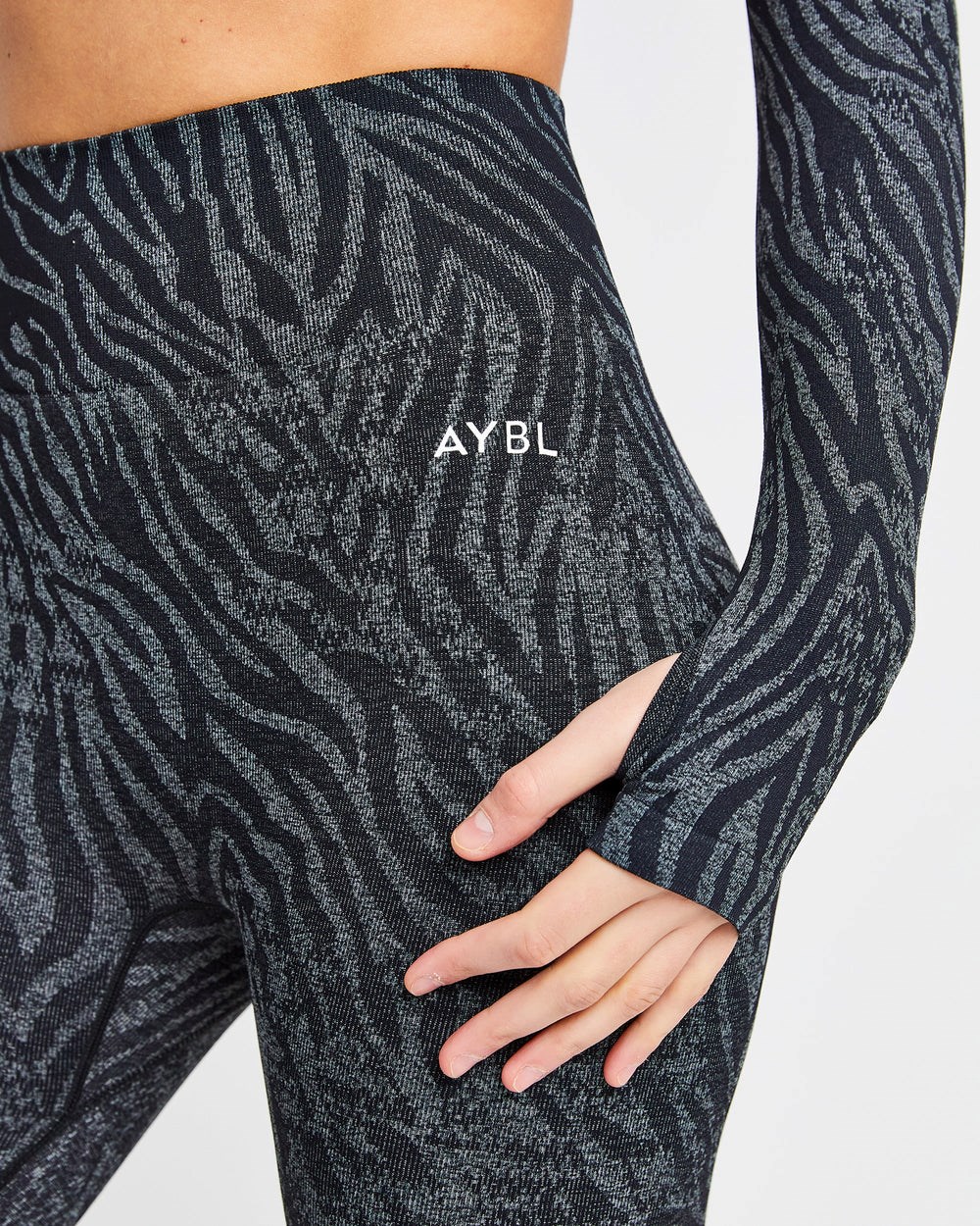 AYBL Evolve Animal Seamless Leggings Schwarz | 26894-GBTK