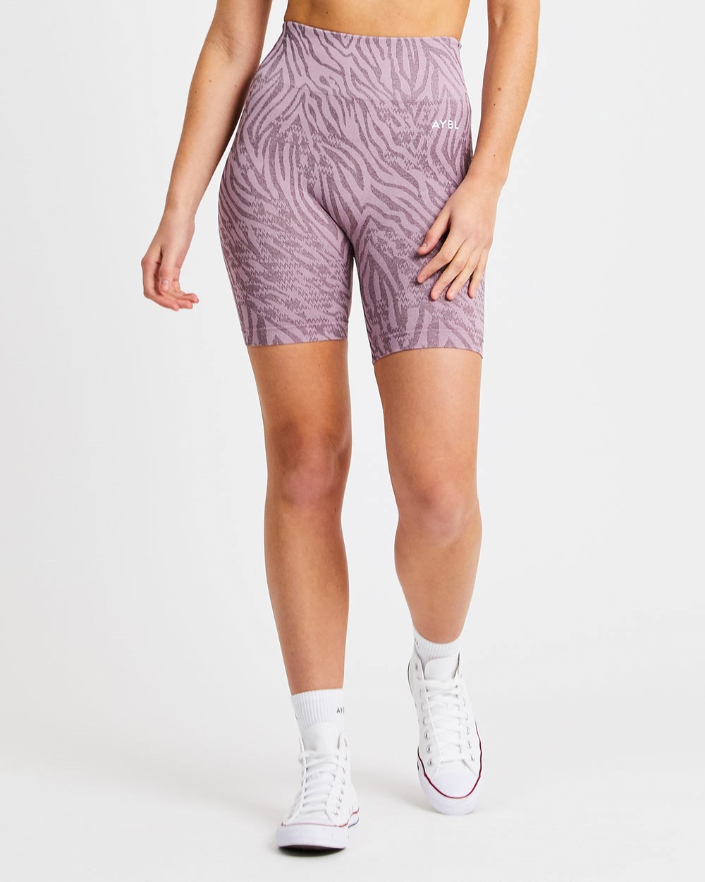 AYBL Evolve Animal Seamless Shorts Mauve Lilac | 16258-VCTE